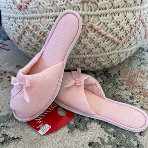 Vintage Dearfoams Women's Pink Slippers